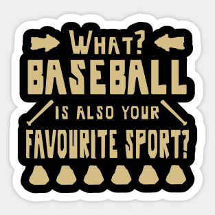 Baseball Bat Pitcher Baseman Saying Sticker